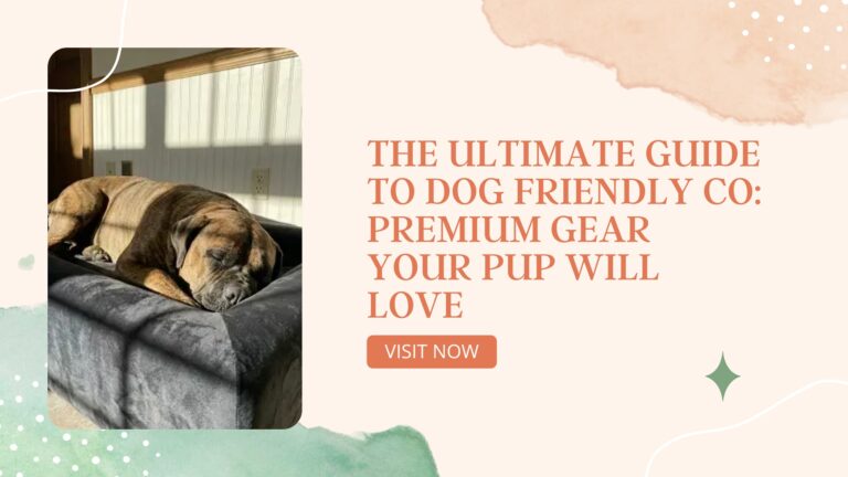 The Ultimate Guide to Dog Friendly Co: Premium Gear Your Pup Will Love